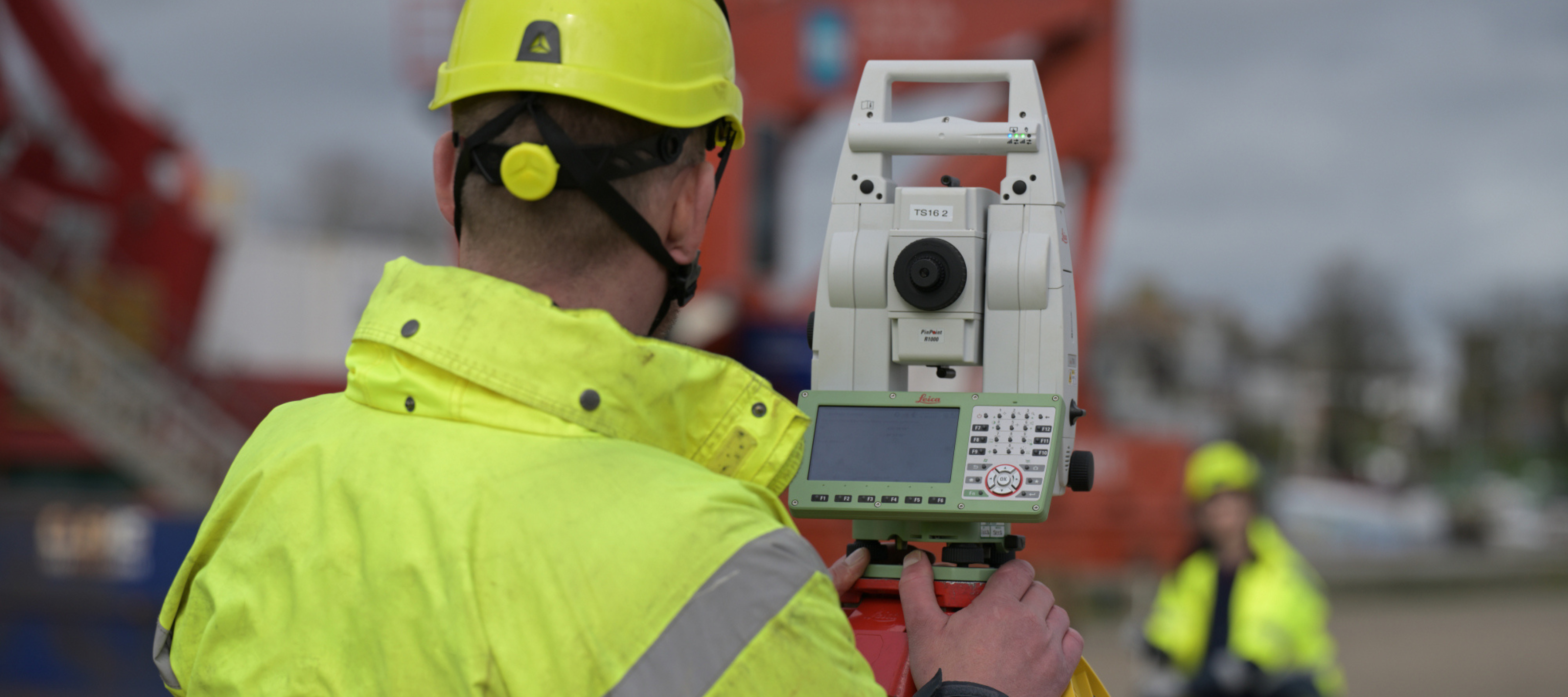 OEG surveyors carrying out a vessel dimensional control survey